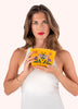 Powder Embroidered Mini Pouch - Brilliant Bumblebee
