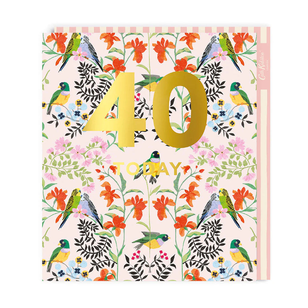 Cath Kidston Large 40th Birthday Greeting Card