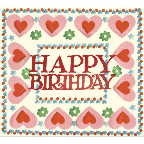 Emma Bridgewater Birthday Hearts Card