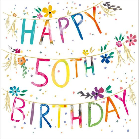 Happy 50th Birthday Card