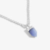 Joma Jewellery Affirmation Crystal A Little 'Mindfulness 'Blue Agate Necklace