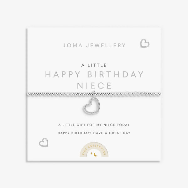 Joma Jewellery Kids' A Little 'Happy Birthday Niece' Bracelet