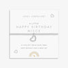 Joma Jewellery Kids' A Little 'Happy Birthday Niece' Bracelet