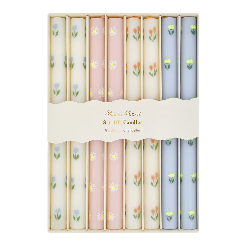 Meri Meri Floral Pattern Table Candles