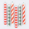 Meri Meri Festive Pattern Table Candles