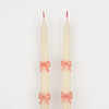 Meri Meri Pink Bow Taper Candles