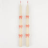 Meri Meri Pink Bow Taper Candles