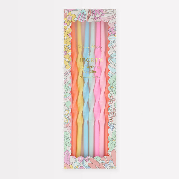 Meri Meri X Liberty Rainbow Garden Party Candles