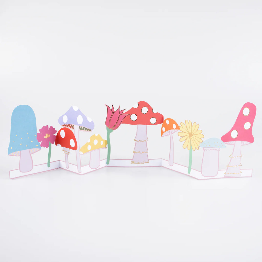 Meri Meri Mushroom Concertina Birthday Card