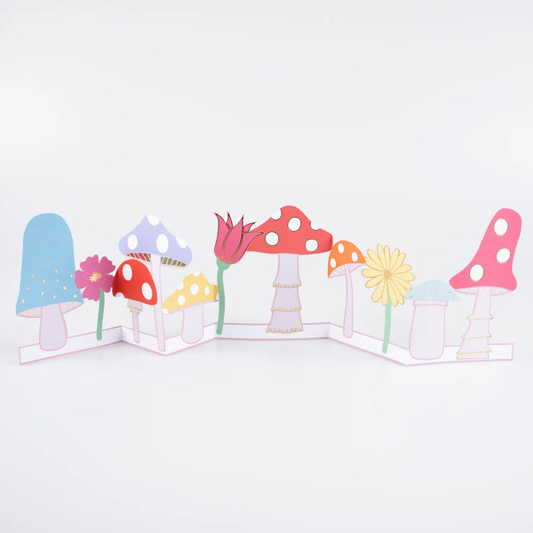 Meri Meri Mushroom Concertina Birthday Card