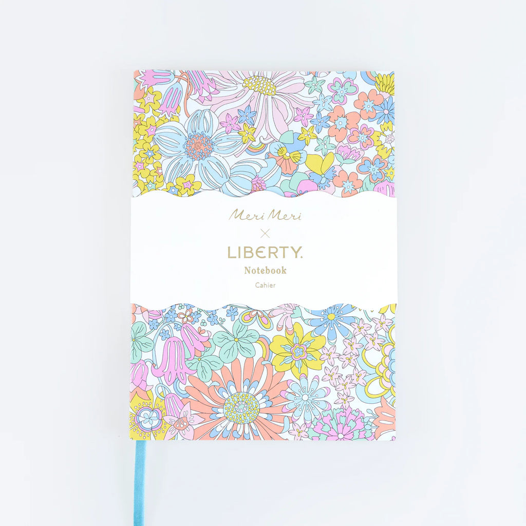 Meri Meri X Liberty Rainbow Garden Softcover Notebook