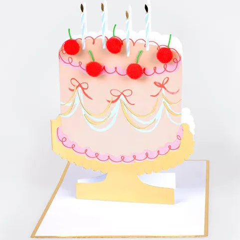 Meri Meri Cherry Cake Card
