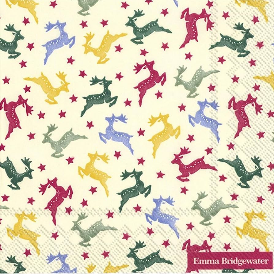 Emma Bridgewater Polka Reindeer Cocktail Napkins