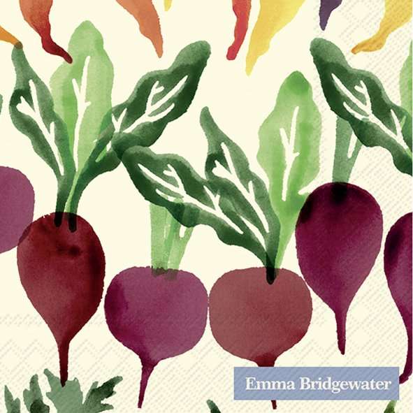 Emma Bridgewater Sponged Vege Cocktail Napkins