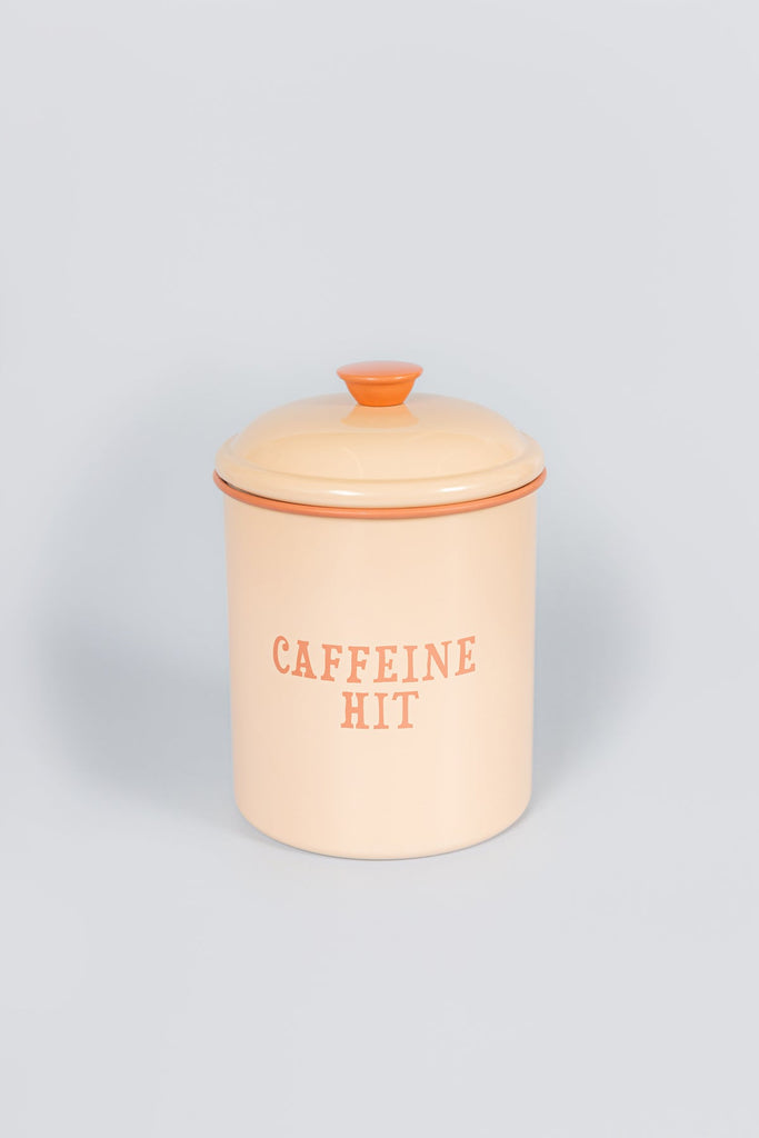 Yvonne Ellen Enamel Storage Tin - Coffee