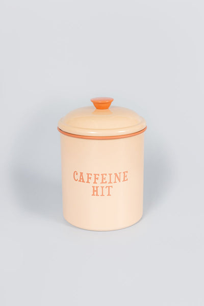 Yvonne Ellen Enamel Storage Tin - Coffee