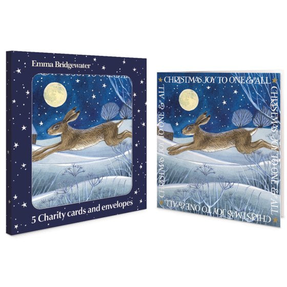 Emma Bridgewater Midnight Hare Pack Of 5 Charity Cards