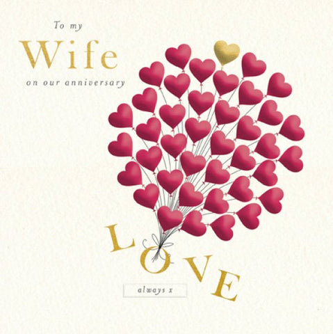 Alison Porter Wife Anniversary Card