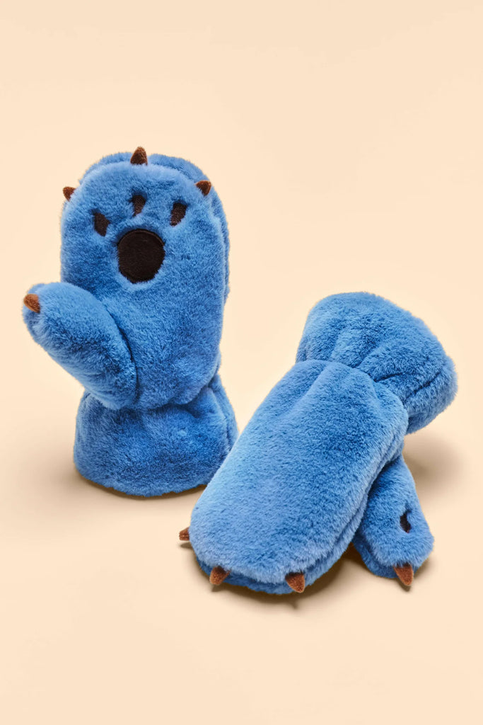 Powder Bear Paw Mittens - Blue