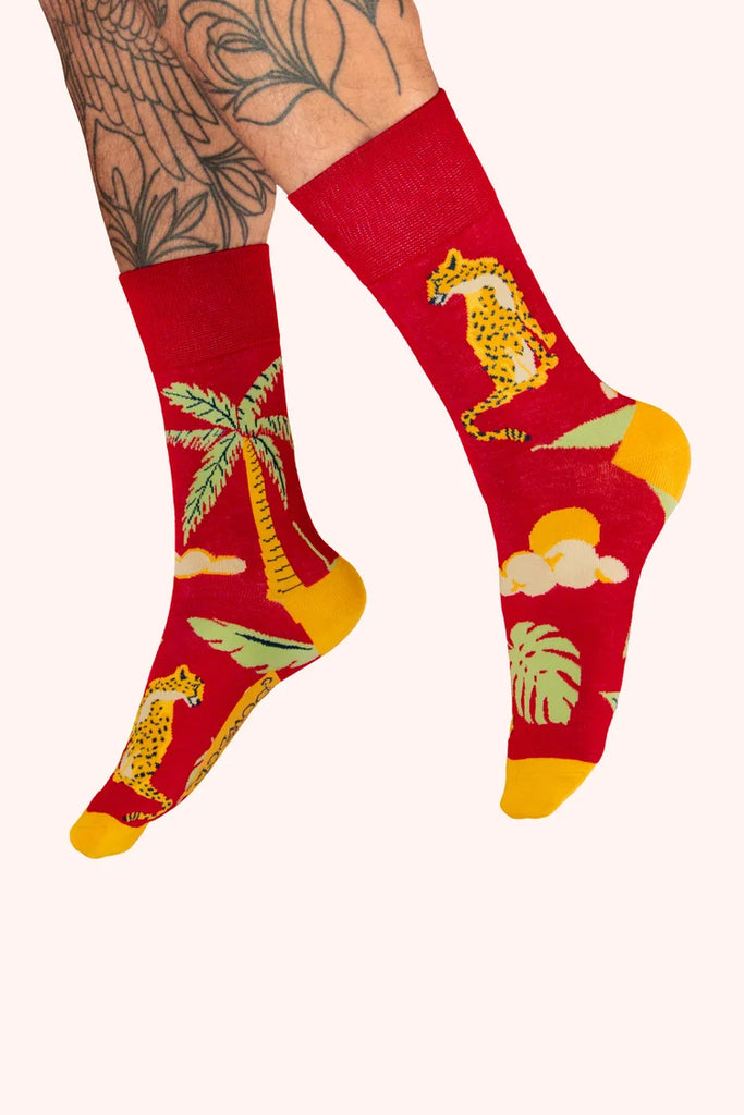 Powder Men's Chilled Cheetah Socks