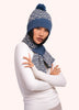 Powder Agatha Pompom Hat - Denim Mix