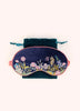 Powder Navy Floral Eye Mask