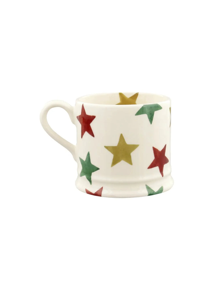 Emma Bridgewater Red, Green & Gold Stars Small Mug