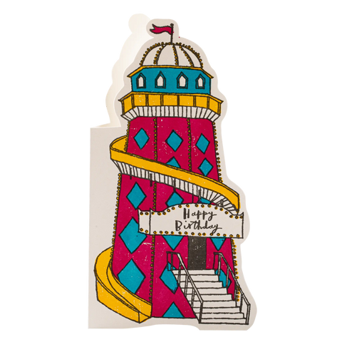 Archivist Happy Birthday Helter Skelter Card