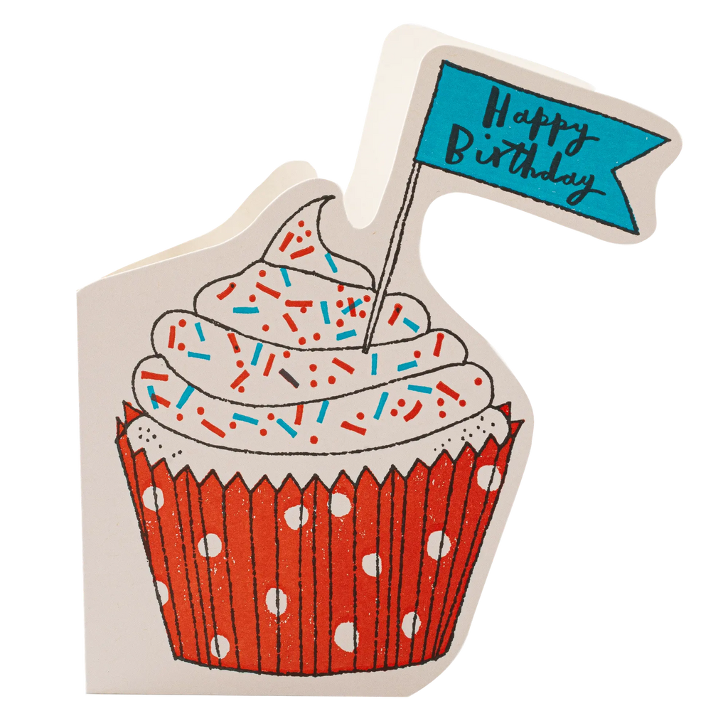 Archivist Happy Birthday Cupcake Card