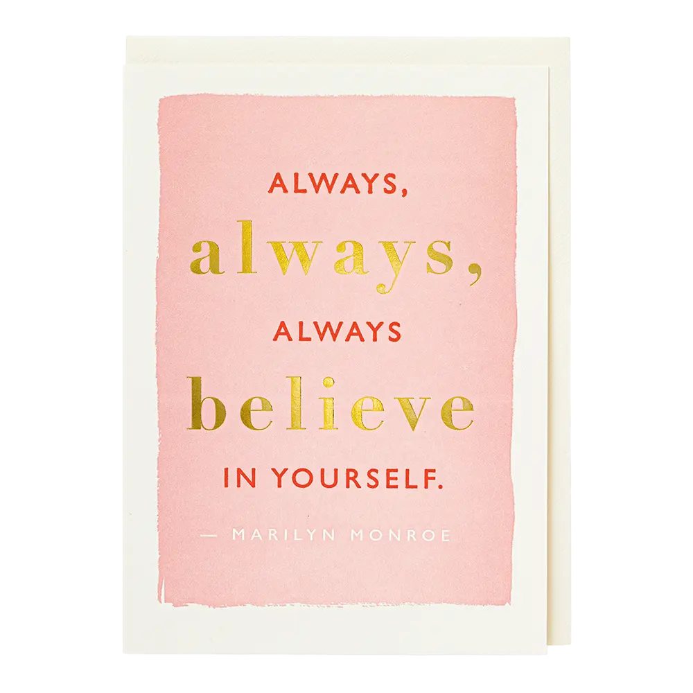 Archivist Always Believe In Yourself Card