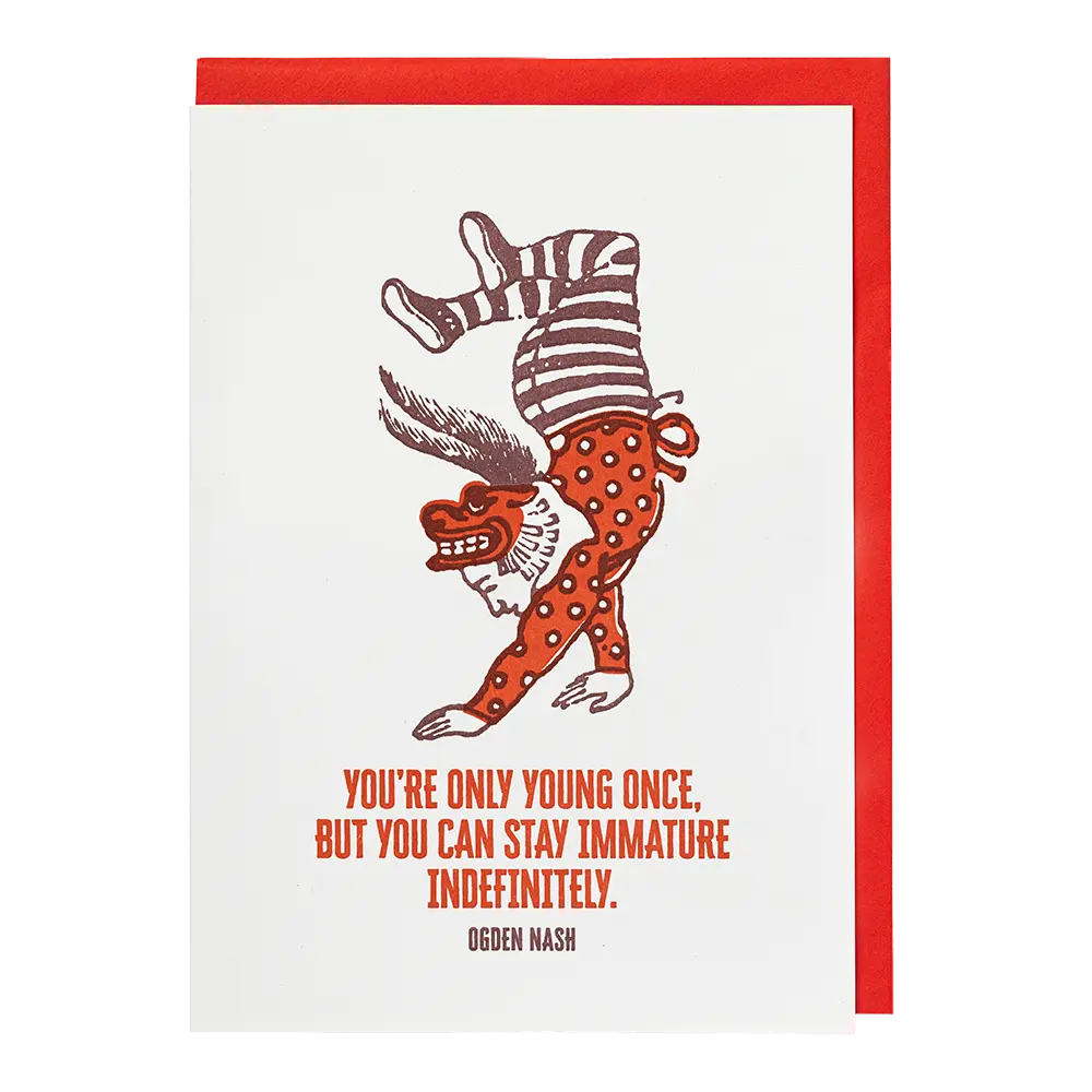 Archivist You're Only Young Once Card