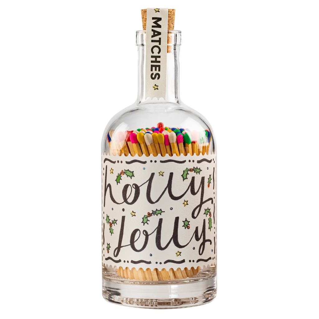 Archivist Holly Jolly Safety Match Bottle