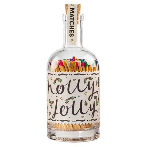 Archivist Holly Jolly Safety Match Bottle
