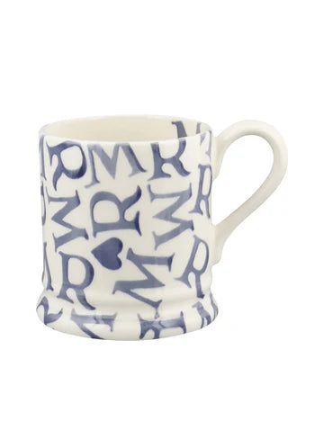 Emma Bridgewater M.R Blue 1/2 Pint Mug