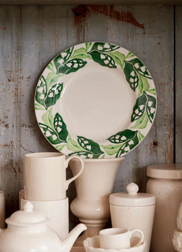 Emma Bridgewater Lily Of The Valley Medium Dinner Plate, 8.5 Inch