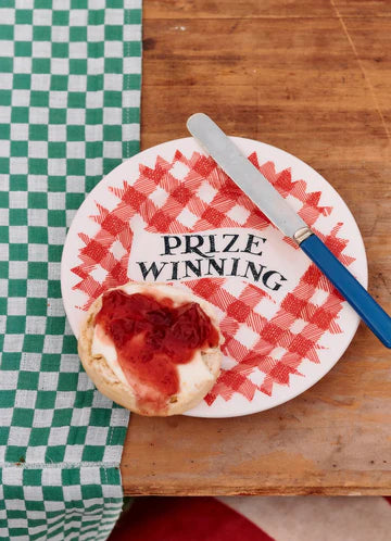 Emma Bridgewater Red Gingham Prize Winning Small Side Plate, 6.5 Inch