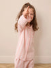 Their Nibs Kids Pink Multi Stripe Gauze Traditional Pyjama Set