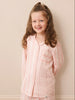 Their Nibs Kids Pink Multi Stripe Gauze Traditional Pyjama Set