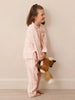 Their Nibs Kids Pink Multi Stripe Gauze Traditional Pyjama Set