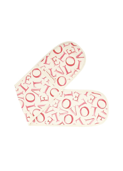 Emma Bridgewater LOVE Double Oven Glove & Tea Towel Set