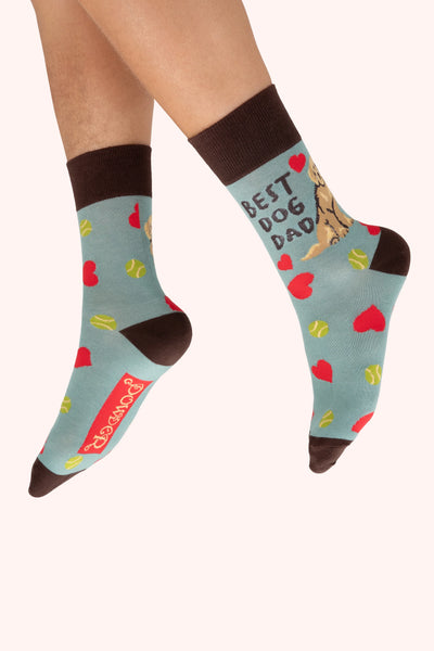 Powder Men's Best Dog Dad Socks