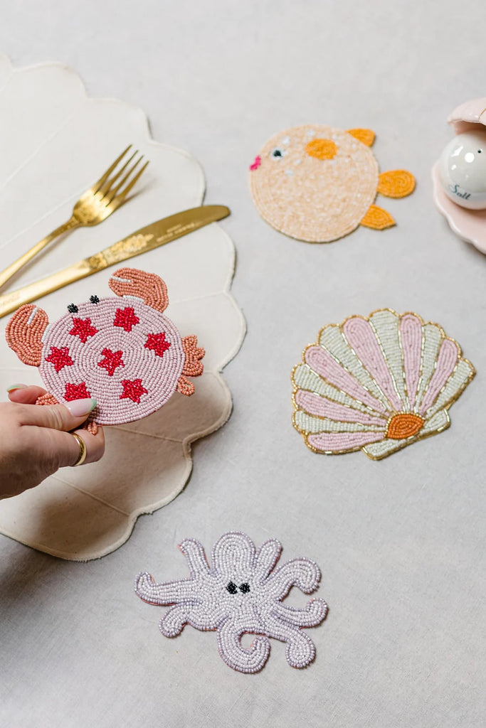 Yvonne Ellen Under The Sea Beaded Coasters