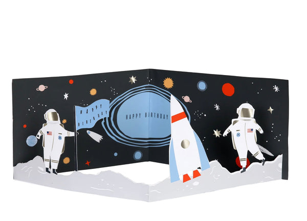 Meri Meri 3D Space Scene Birthday Card