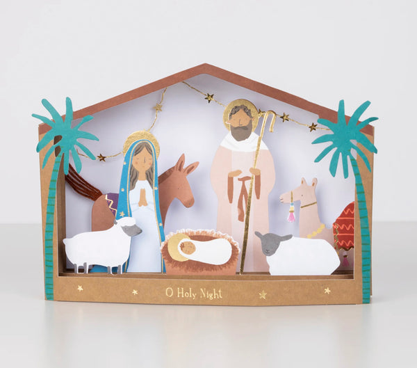 Meri Meri Nativity Christmas Card