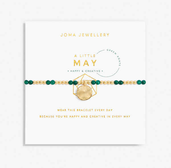 Joma Jewellery A Little Birthstone 'May' Gold Bracelet