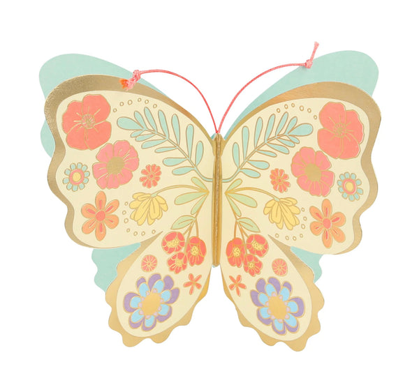 Meri Meri Floral Butterfly Stand-Up Birthday Card