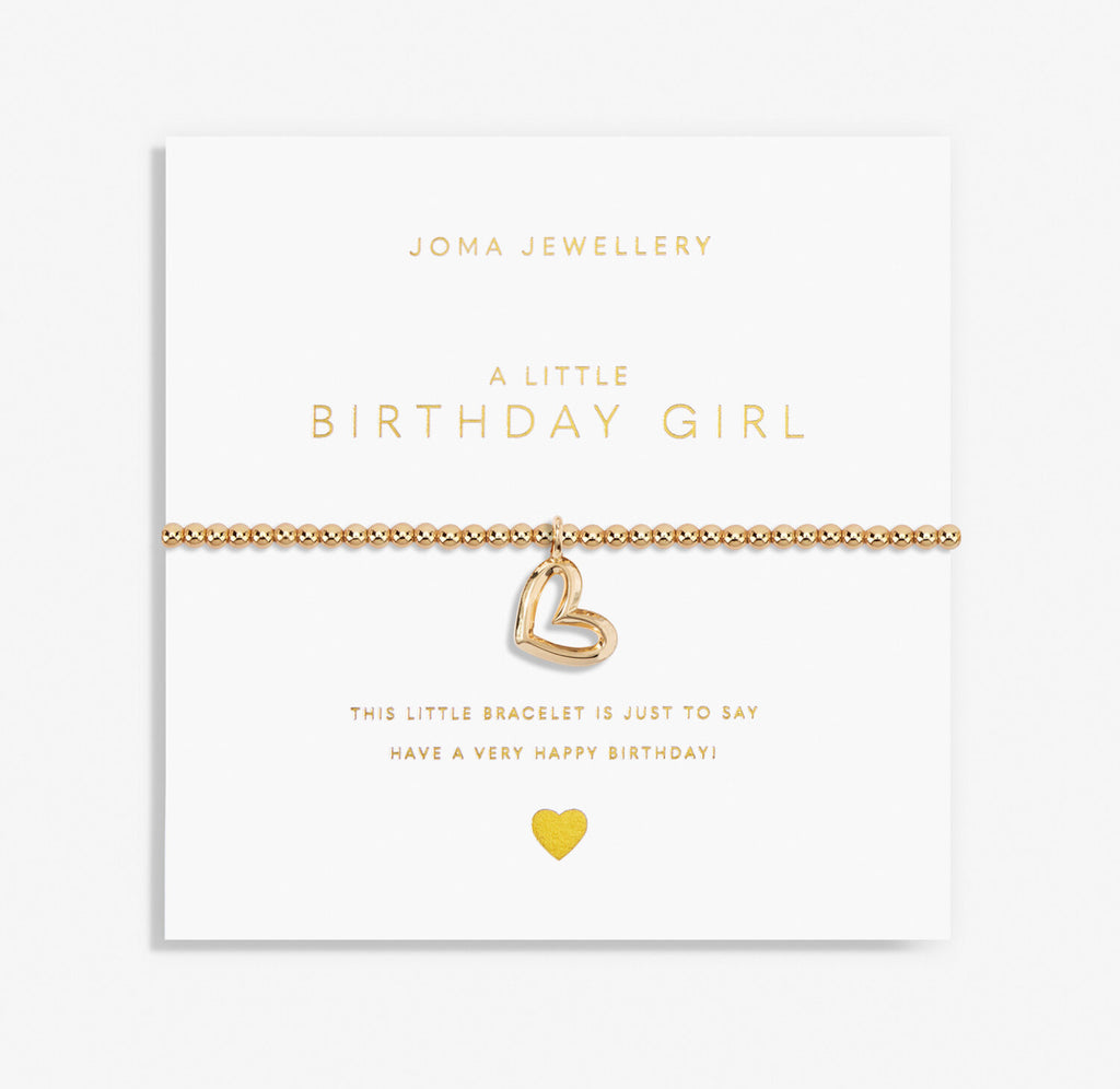 Joma Jewellery Gold A Little 'Birthday Gir' Bracelet