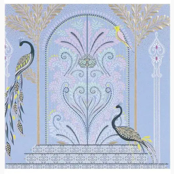 Sara Miller Peacocks & Ornate Door Card