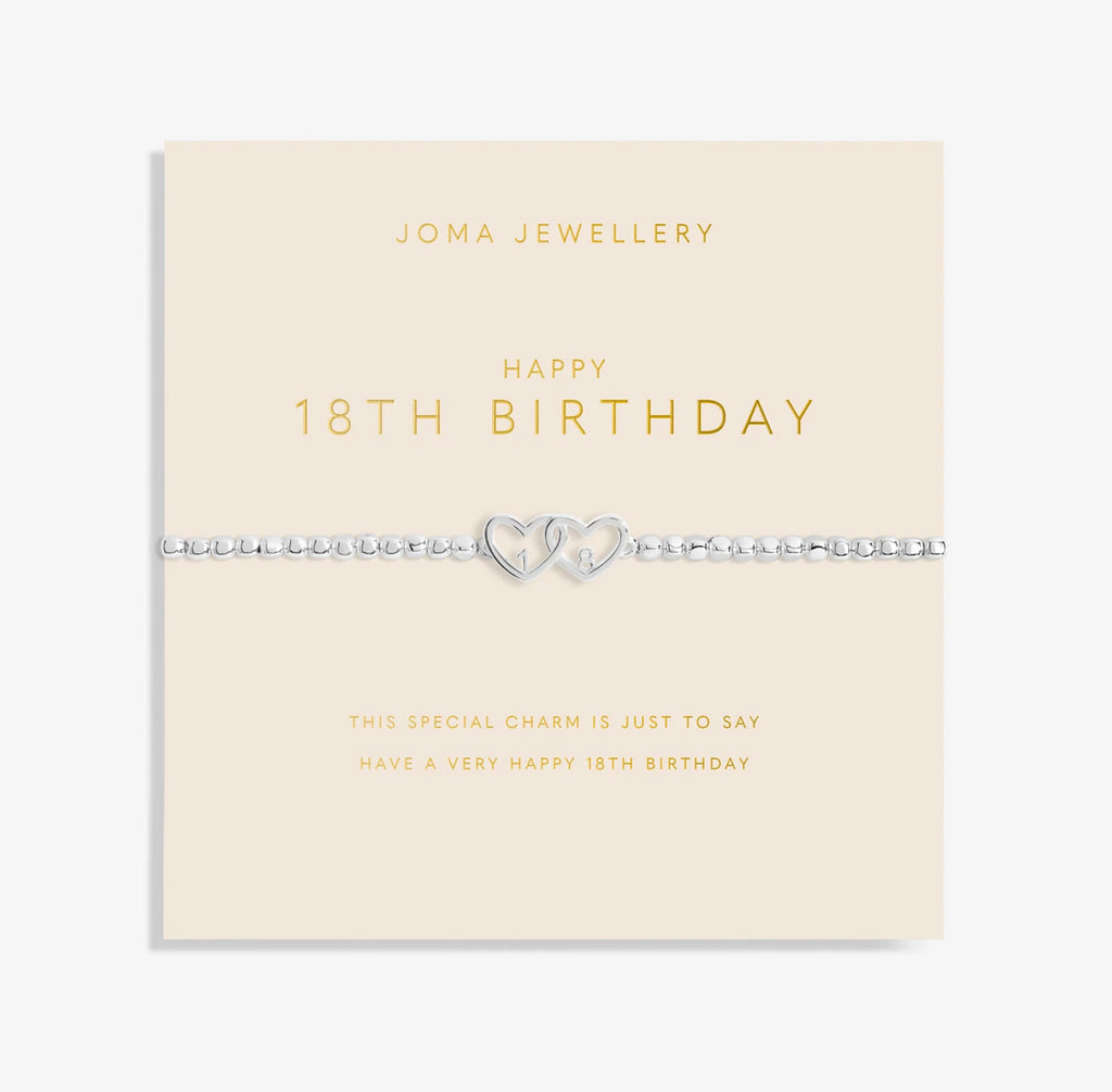 Joma Jewellery Forever Yours 'Happy 18th Birthday' Bracelet