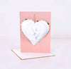 Meri Meri Honeycomb Heart Wedding Card